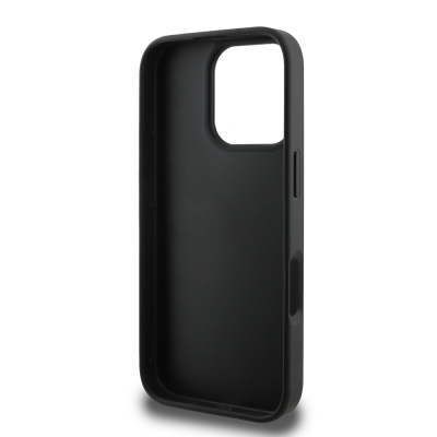 Apple iPhone 16 Pro Case Guess Original Licensed PU Leather Stripe Logo Design Cover - 24