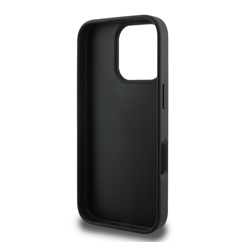 Apple iPhone 16 Pro Case Guess Original Licensed PU Leather Stripe Logo Design Cover - 24