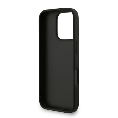 Apple iPhone 16 Pro Case Guess Original Licensed PU Leather Wrist Strap Rope Metal Large 4G and Text Logo Cover - 24