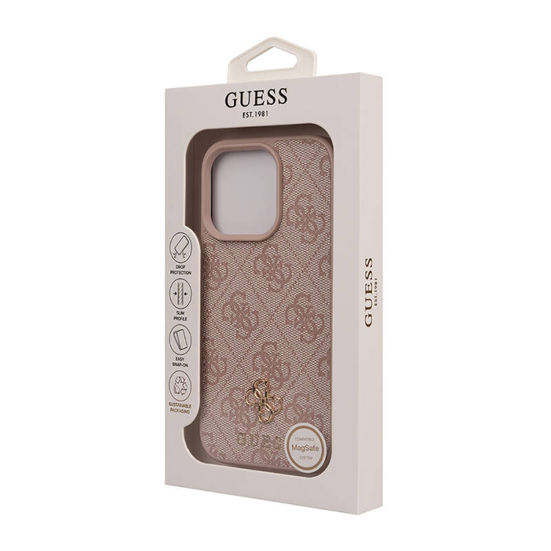 Apple iPhone 16 Pro Case Guess Original Licensed Small 4G Classic Cover - 6