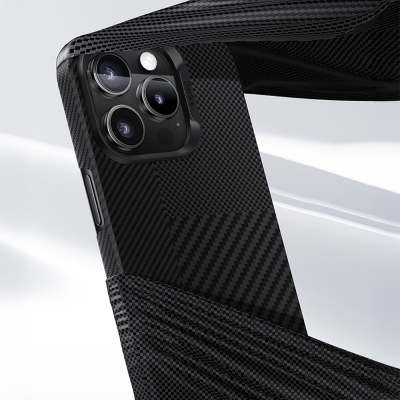 Apple iPhone 16 Pro Case M-safe Charging Carbon Fiber Metal Camera Frame Benks Montage ArmorAir Kevlar Cover - 8