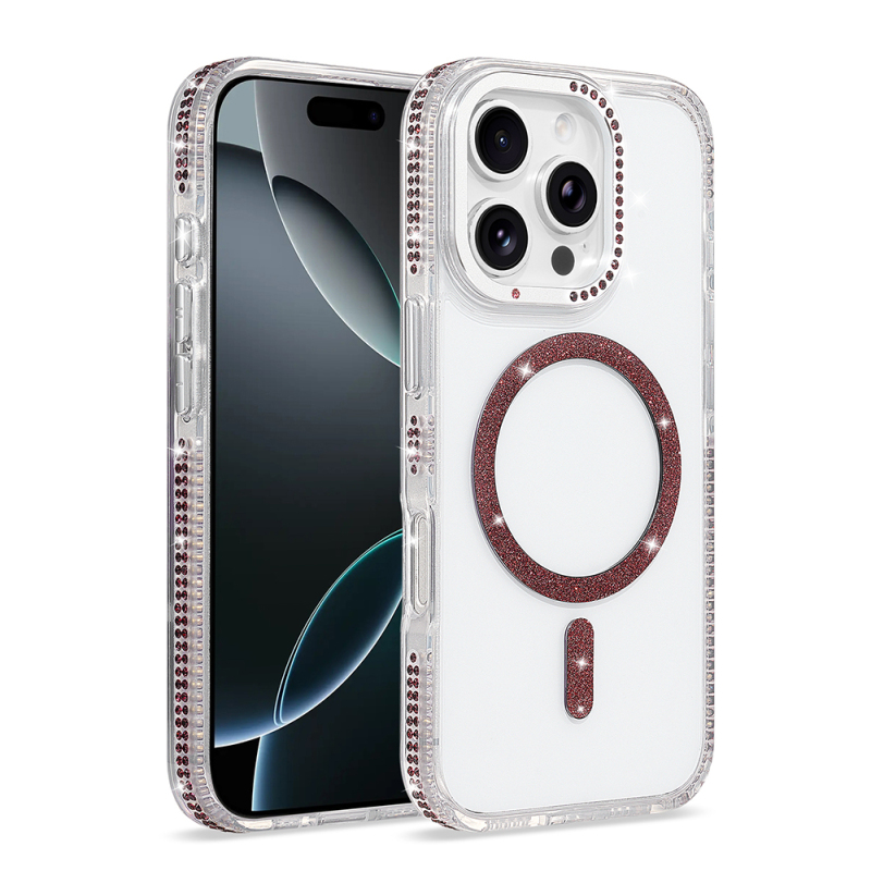 Apple iPhone 16 Pro Case M-safe Charging Enabled Zore Tera Silicone Cover - 1