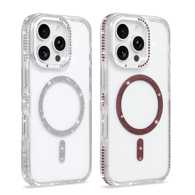 Apple iPhone 16 Pro Case M-safe Charging Enabled Zore Tera Silicone Cover - 7