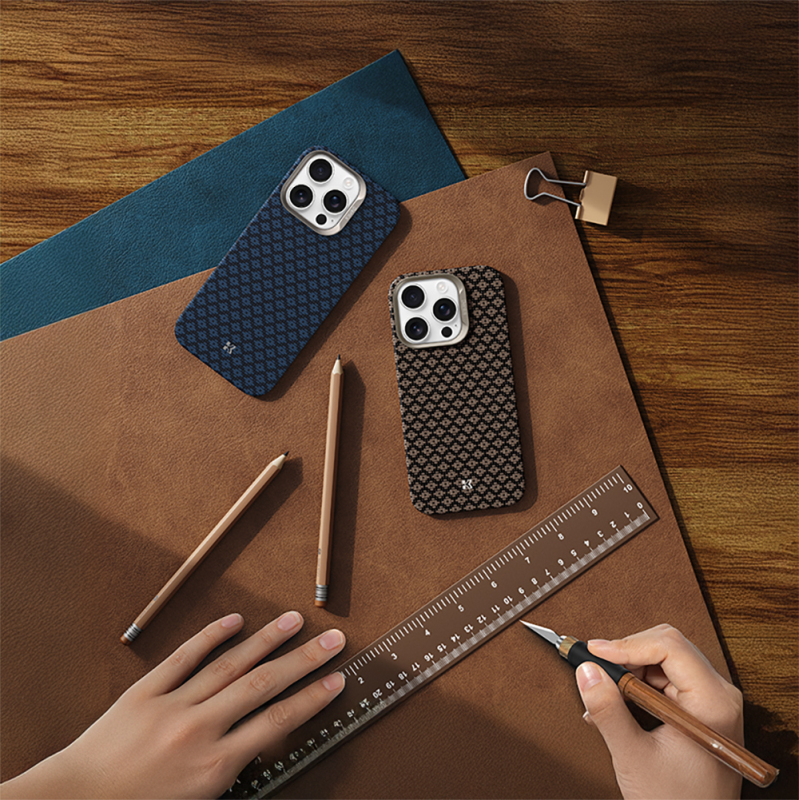 Apple iPhone 16 Pro Case M-Safe Charging Feature Benks ArmorAir ArmorGrid Series Kevlar Cover - 8