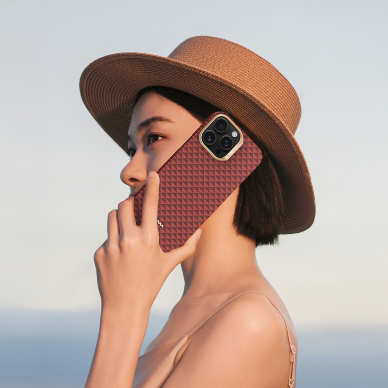 Apple iPhone 16 Pro Case M-safe Charging Feature Raptic Aramid Skin Origin Series Cover - 22