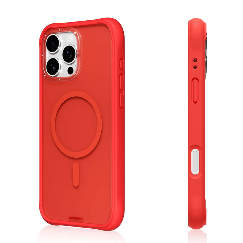 Apple iPhone 16 Pro Case M-safe Charging Feature Youngkit Macaroon Series Cover - 15