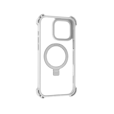 Apple iPhone 16 Pro Case Magsafe Charging Feature Raptic Dual Series Transparent Stand Cover - 18