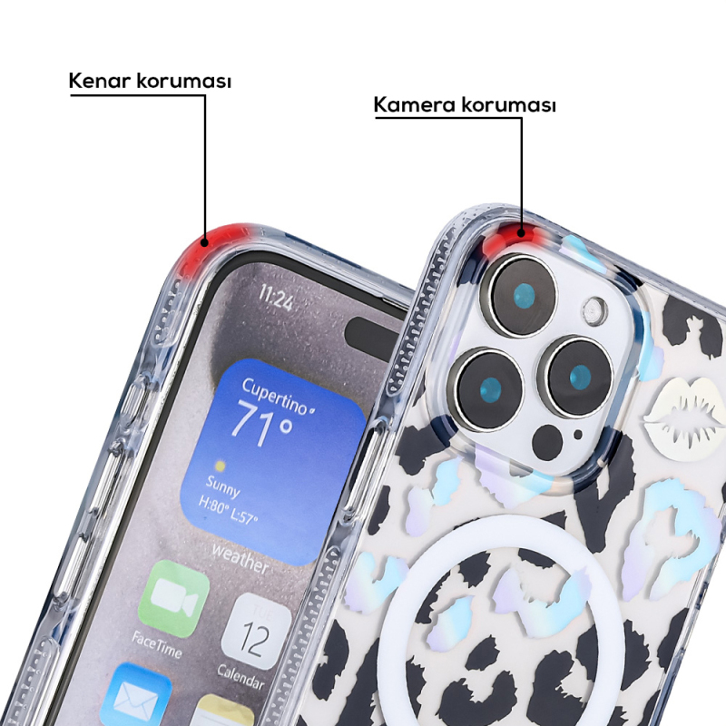 Apple iPhone 16 Pro Case Magsafe Charging Feature Zore Jago Cover - 14