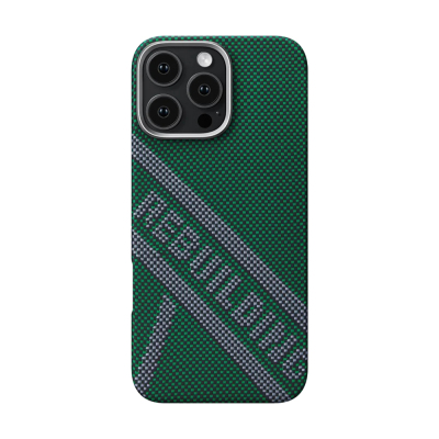 Apple iPhone 16 Pro Case MagSafe Charging Featured Aramid Fiber Re-TROS Designed Pitaka Tactile Woven Rebuilding Series Cover - 2