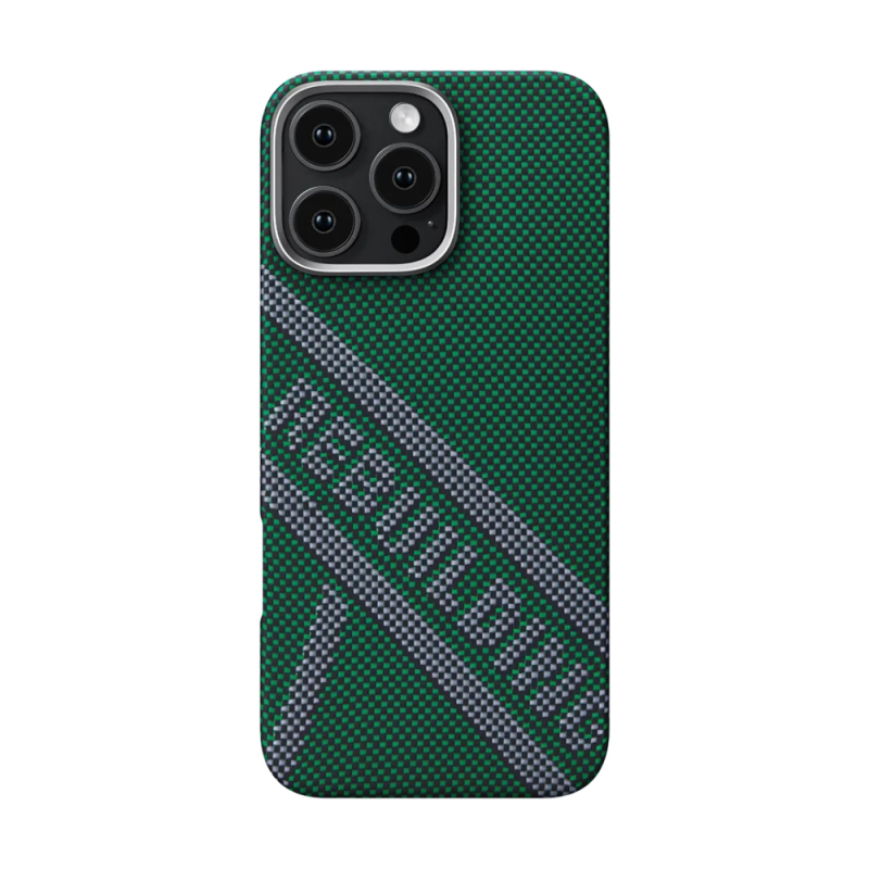 Apple iPhone 16 Pro Case MagSafe Charging Featured Aramid Fiber Re-TROS Designed Pitaka Tactile Woven Rebuilding Series Cover - 2
