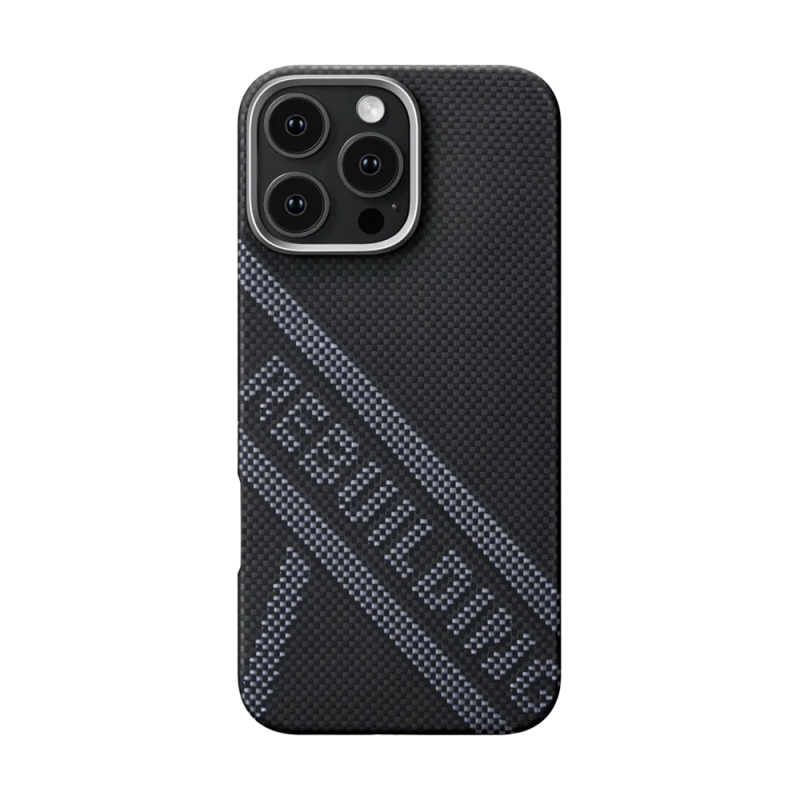 Apple iPhone 16 Pro Case MagSafe Charging Featured Aramid Fiber Re-TROS Designed Pitaka Tactile Woven Rebuilding Series Cover - 3