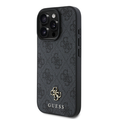 Apple iPhone 16 Pro Case Magsafe Charging Featured Guess Original Licensed Small 4G Classic Cover - 10