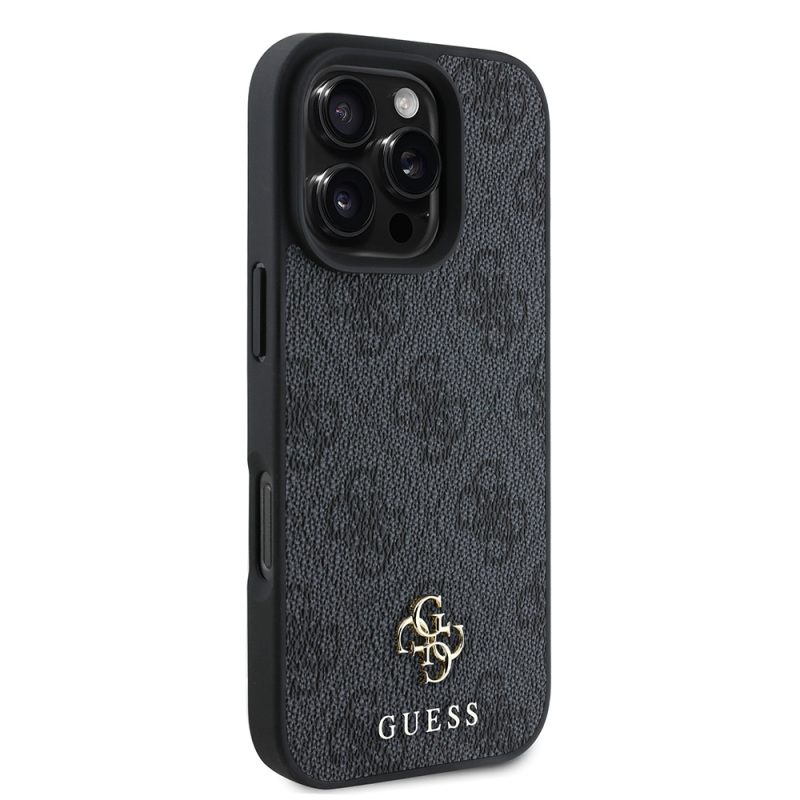 Apple iPhone 16 Pro Case Magsafe Charging Featured Guess Original Licensed Small 4G Classic Cover - 12