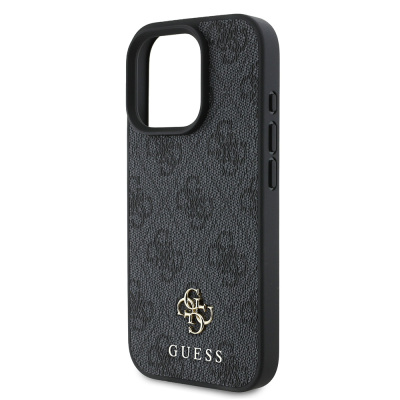 Apple iPhone 16 Pro Case Magsafe Charging Featured Guess Original Licensed Small 4G Classic Cover - 14