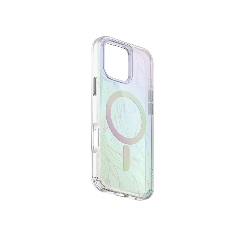 Apple iPhone 16 Pro Case Magsafe Charging Featured Holographic Transparent Back Surface Coehl Willow Cover - 5