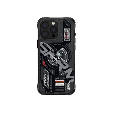 Apple iPhone 16 Pro Case Magsafe Charging Featured Layered Machine Themed SkinArma Ekho Cover - 1