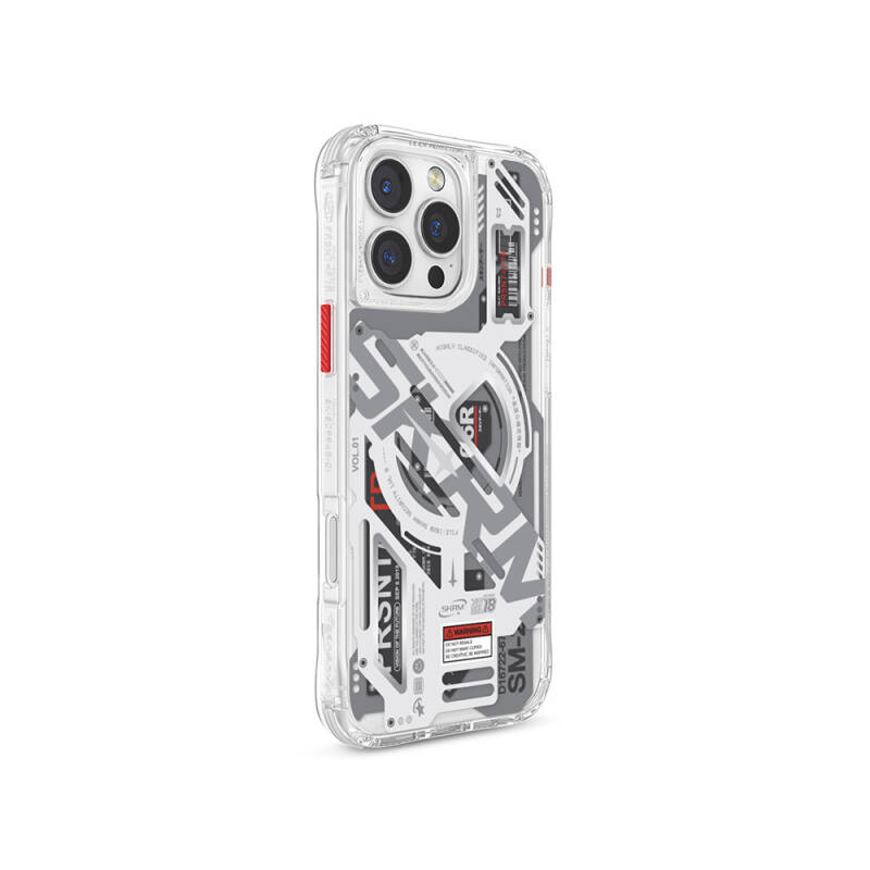 Apple iPhone 16 Pro Case Magsafe Charging Featured Layered Machine Themed SkinArma Ekho Cover - 7