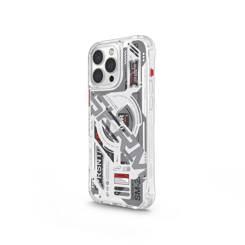 Apple iPhone 16 Pro Case Magsafe Charging Featured Layered Machine Themed SkinArma Ekho Cover - 8