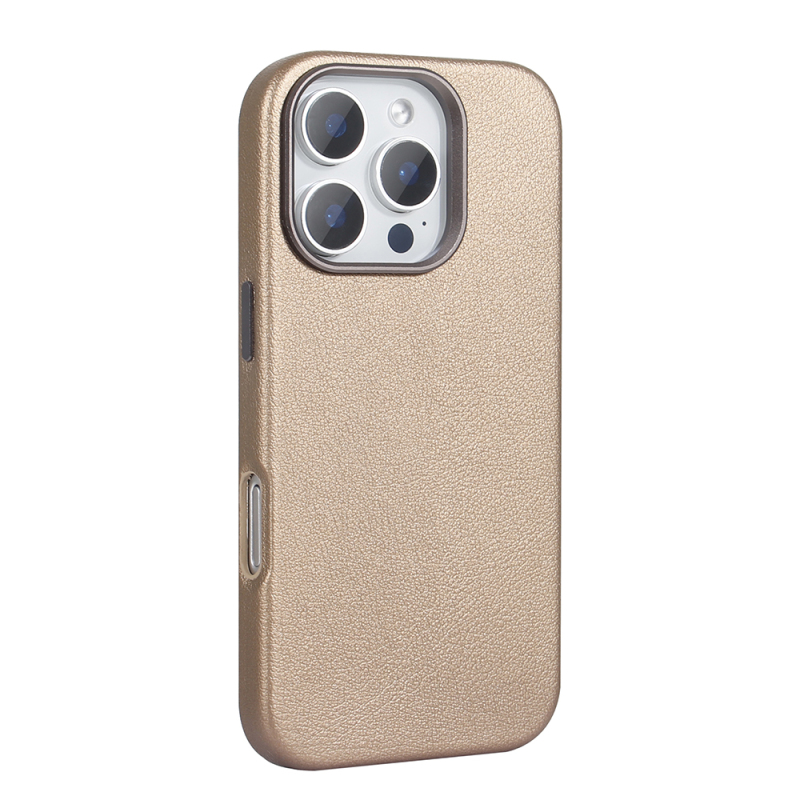 Apple iPhone 16 Pro Case Magsafe Charging PU Leather Zore Adora Cover - 9