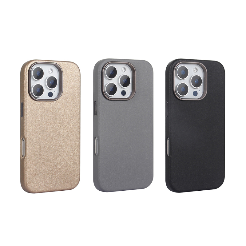 Apple iPhone 16 Pro Case Magsafe Charging PU Leather Zore Adora Cover - 12