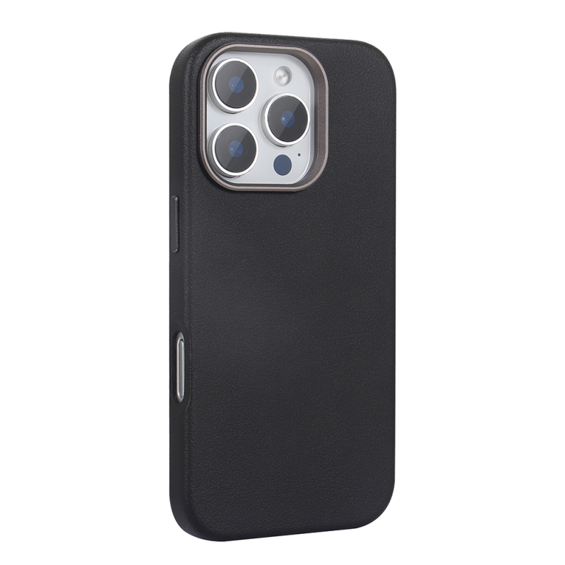 Apple iPhone 16 Pro Case Magsafe Charging PU Leather Zore Adora Cover - 5