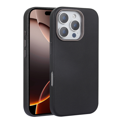 Apple iPhone 16 Pro Case Magsafe Charging PU Leather Zore Adora Cover - 3