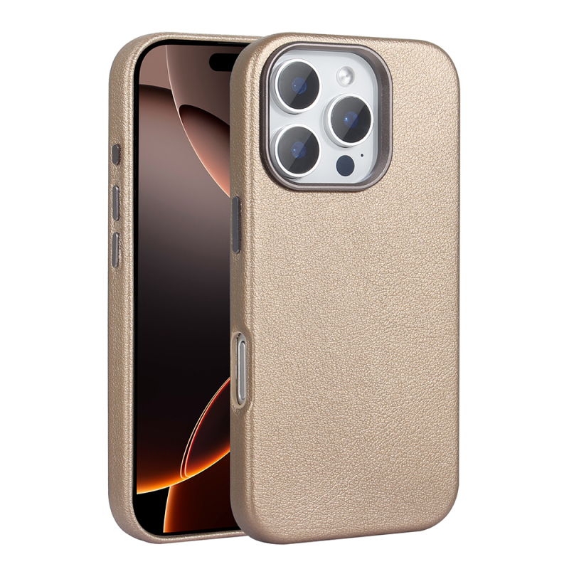 Apple iPhone 16 Pro Case Magsafe Charging PU Leather Zore Adora Cover - 2