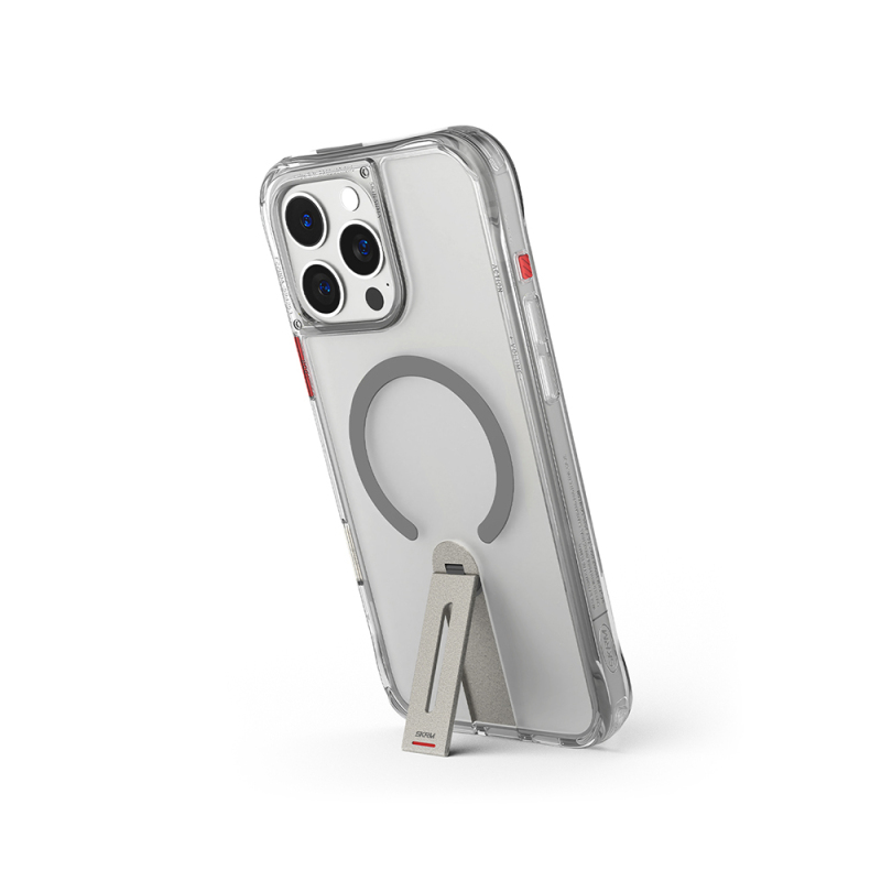 Apple iPhone 16 Pro Case Skinarma Helix Cover with Magsafe Charging Feature and 360 Degree Rotatable Stand - 9