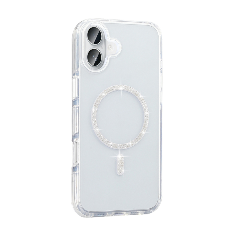 Apple iPhone 16 Pro Case Stone Design M-safe Charging Feature Zore Koment Silicone Cover - 7