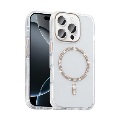 Apple iPhone 16 Pro Case Stone Design M-safe Charging Feature Zore Koment Silicone Cover - 3