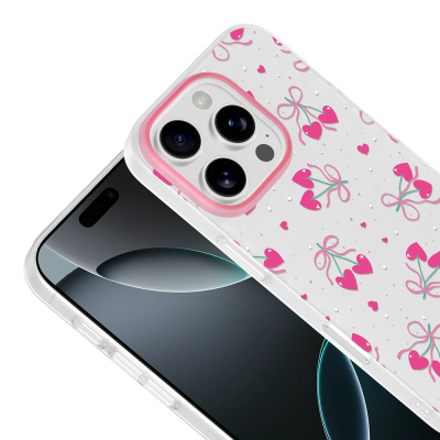 Apple iPhone 16 Pro Case with Camera Protector, Patterned Zore Clip Cover - 10
