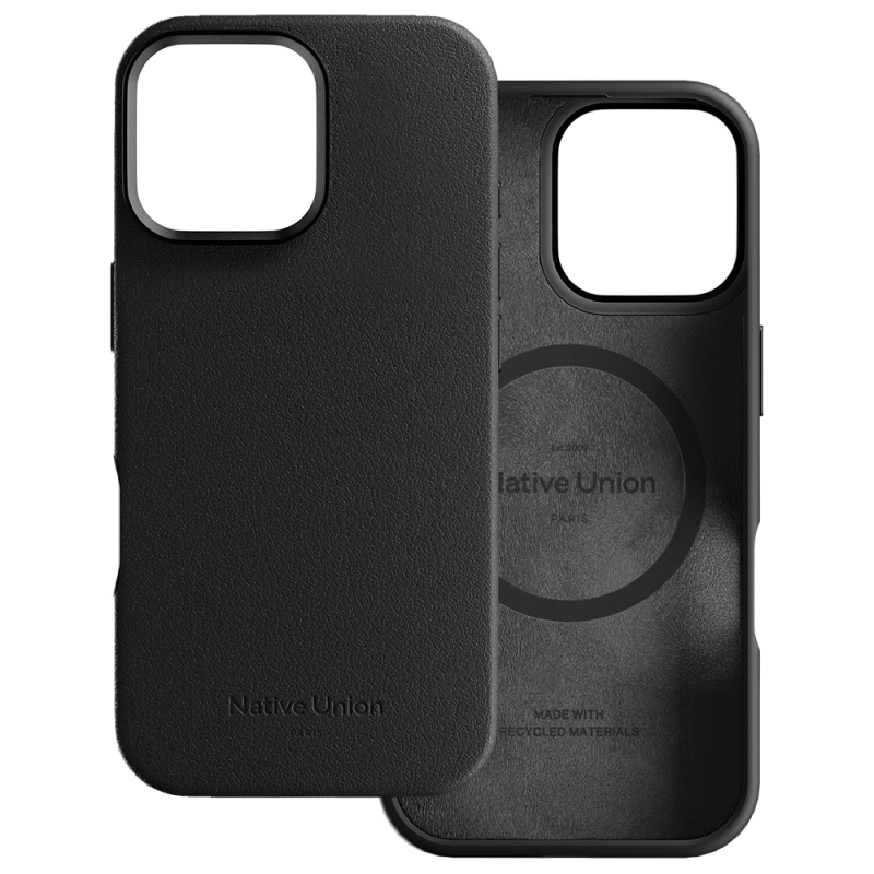 Apple iPhone 16 Pro Case with M-safe Charging Feature, Leather Look, Native Union 2024 Active Series Cover - 2