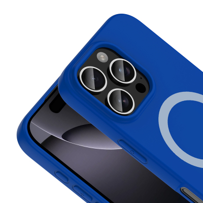 Apple iPhone 16 Pro Case with M-Safe Charging Feature - Zore Aris Silicone Cover - 23