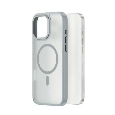 Apple iPhone 16 Pro Case Wiwu FGG-012 ArmorPro Series Magsafe Charging Featured Fingerprint-Free Case - 6