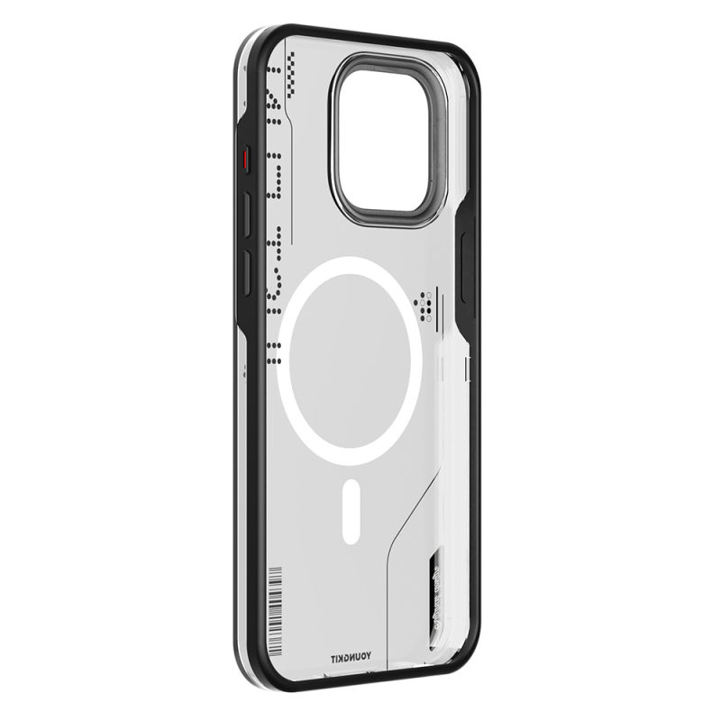 Apple iPhone 16 Pro Case Youngkit Mecha Cover with Magsafe Charging Feature and Removable Back Surface - 6