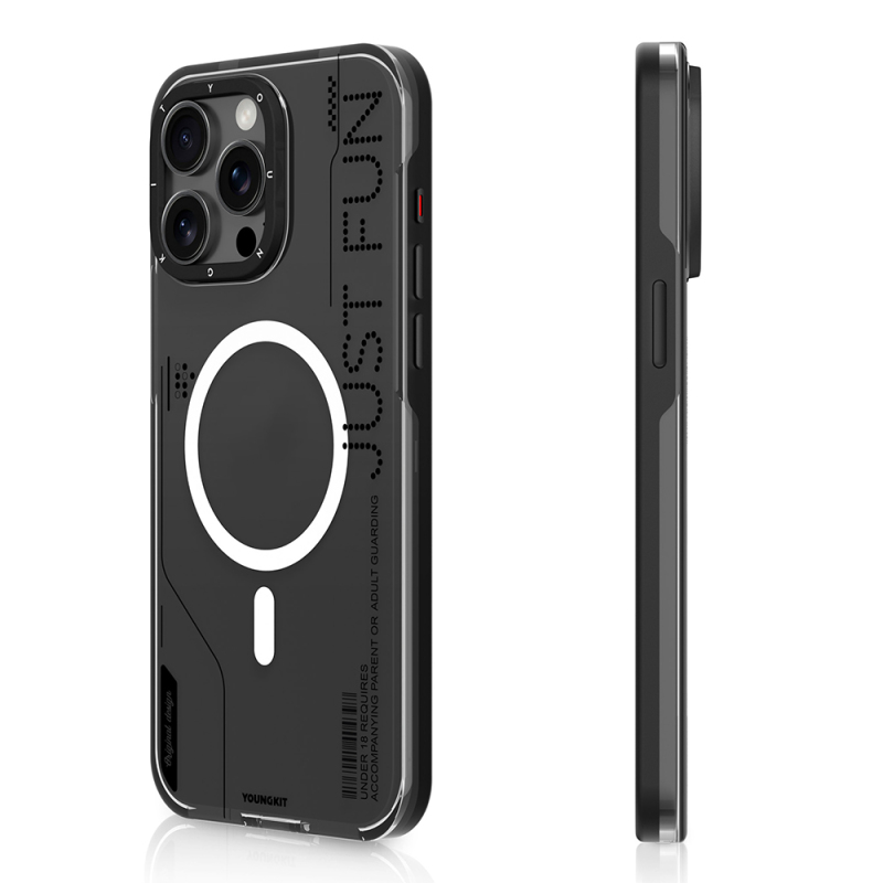 Apple iPhone 16 Pro Case Youngkit Mecha Cover with Magsafe Charging Feature and Removable Back Surface - 2