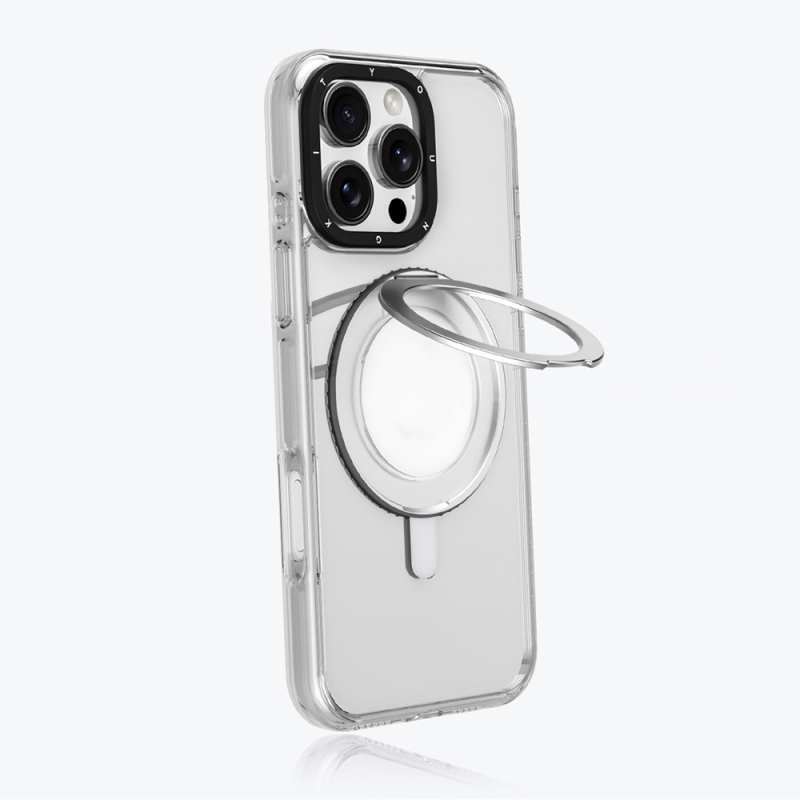 Apple iPhone 16 Pro Case Youngkit Pivot Series Cover with Magsafe Charging Feature and Finger Ring Stand - 5