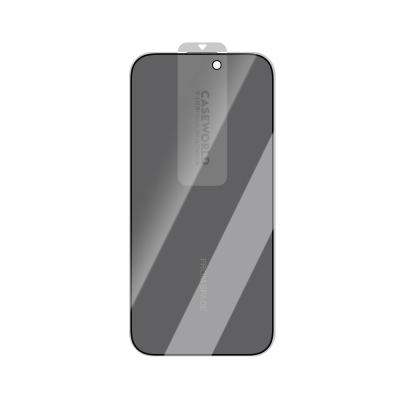 Apple iPhone 16 Pro CaseWorld 0.25mm Privacy 3D Temperli Cam Ekran Koruyucu - 6