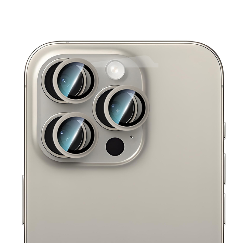 Apple iPhone 16 Pro CaseWorld Alloy Serisi Oleofobik Anti Reflective Kamera Lens Koruyucu - 7
