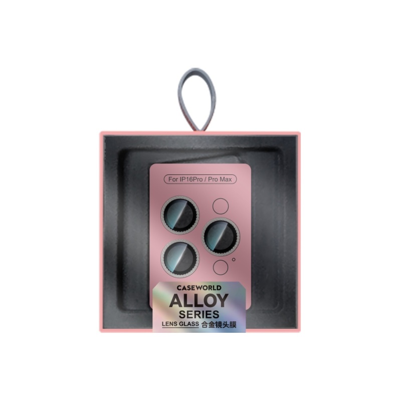 Apple iPhone 16 Pro CaseWorld Alloy Sparkling Diamond Serisi Taşlı Lens Koruyucu - 7