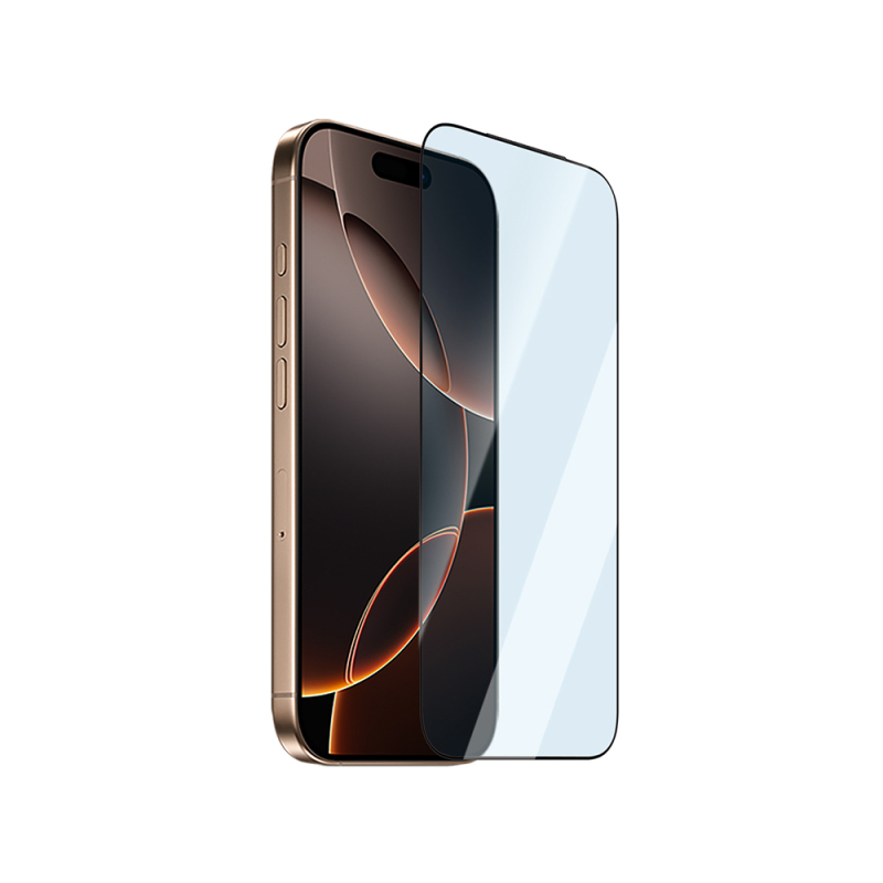 Apple iPhone 16 Pro CaseWorld Applicator Serisi 2.5D Eyesafe Mavi Işık Teknolojili 0.33mm Temperli Cam Ekran Koruyucu + Uygulama Aparatı - 4