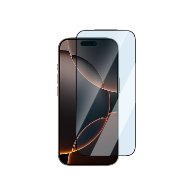 Apple iPhone 16 Pro CaseWorld Applicator Serisi 2.5D Eyesafe Mavi Işık Teknolojili 0.33mm Temperli Cam Ekran Koruyucu + Uygulama Aparatı - 2