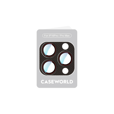 Apple iPhone 16 Pro CaseWorld Karbon Fiber Serisi Anti Reflective Ultra Clear Full Kamera Lens Koruyucu - 8