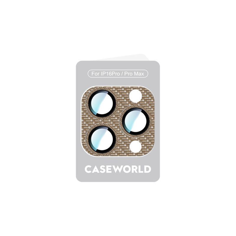 Apple iPhone 16 Pro CaseWorld Karbon Fiber Serisi Anti Reflective Ultra Clear Full Kamera Lens Koruyucu - 9