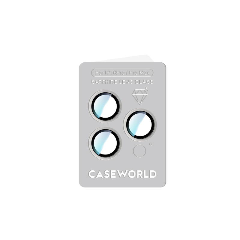 Apple iPhone 16 Pro CaseWorld Sapphire Series Anti-Reflective Lens Protector - 16