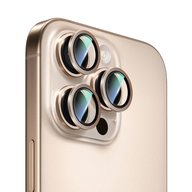 Apple iPhone 16 Pro CaseWorld Sapphire Serisi Anti Reflective Lens Koruyucu - 8