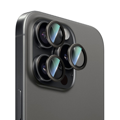 Apple iPhone 16 Pro CaseWorld Sapphire Serisi Anti Reflective Lens Koruyucu - 9