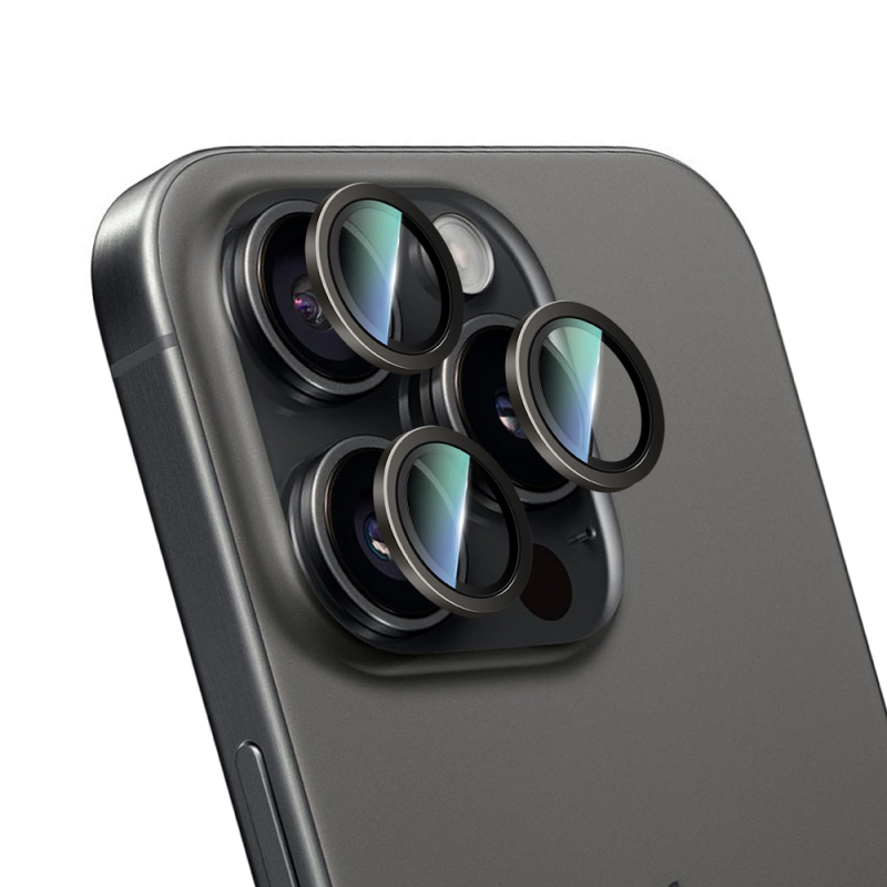Apple iPhone 16 Pro CaseWorld Sapphire Serisi Anti Reflective Lens Koruyucu - 12