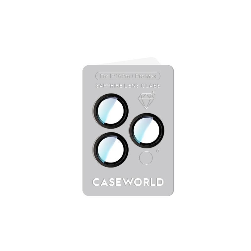 Apple iPhone 16 Pro CaseWorld Sapphire Serisi Anti Reflective Lens Koruyucu - 15