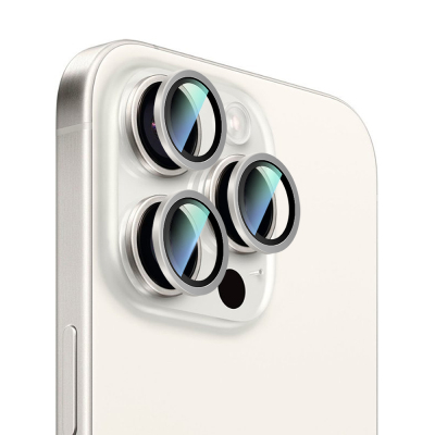 Apple iPhone 16 Pro CaseWorld Sapphire Serisi Anti Reflective Lens Koruyucu - 10